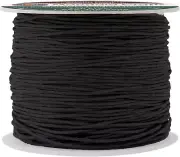 Mandala Crafts 0.5Mm 109 Yards Black Cotton Waxed Cord for Jewelry Making Bracel