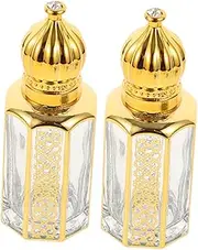 Beatifufu 2Pcs Refillable Essential Oil Roller Bottles Travel Friendly Perfume Containers for Personal Fragrance Aromatherapy Compact Easy to Clean Empty Bottles