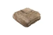 J.Elliot Home Grizzly Brown Faux Fur Throw