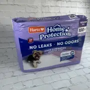 100 Count Hartz Home Protection Lavender Scent Odor-Eliminating Dog Pads Regular