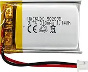 3.7V 310mah 502030 Battery for VXI BlueParrott B250-XT Bluetooth Headset Battery Replacement dashcam Nextbase Dash cam 402G 412GW 512G Cobra 840 Keychain cam 808 Small Camera C3,C11 16