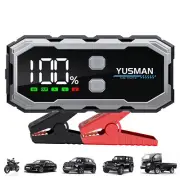 6000A 12V Car Jump Starter Power Bank Pack Battery High Booster Fast Charger LED