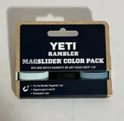 YETI Rambler MagSlider Lid Color Pack Light & Medium Agave Teal Black 3 Pack NEW