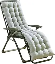 Extra Thick Rocking Chair Cushion for Sun Lounger Classic Design Textured Soft Sun Lounger Pad Seat Cushion for Sun Lounger Long Bench Blue 60 x 40 cm