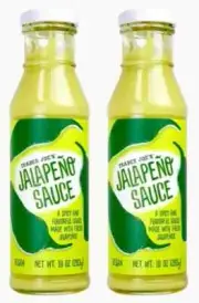 2 Pack Trader Joe's Jalapeno Sauce 10 oz Each Jar Spicy Creamy Enchilada TACOS
