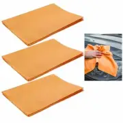 3 Pk Synthetic Chamois Premium Absorbent Cleaning Towel Drying Car Detail Large