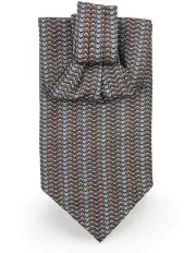 [Declic] Livorno Pattern Print Ascot Tie in Rust