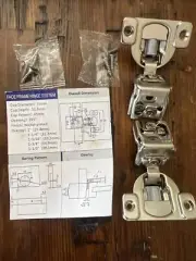 24 Sets-Face Frame Hinge System Soft Close hinges (48 hinges) 1 To 1-1/2 Overlay