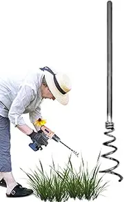 Drill Garden Weeder - Drill-Powered Weeding Tool - Uprooting Weeder Tool Effortless Drill Attachment, Metal Easily Remove Grass
