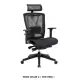 【ERGO CHAIR 2】 5001HBG (全網面設計-會前傾) 黑框/黑網 電腦椅/辦公椅/人體工學椅