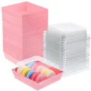 50 Pcs Bread Box Small Dessert Boxes Bakery Take Out Containers Cookie