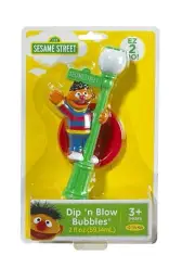 Little Kids Sesame Street Dip and Blow Bubbles Ernie Toy 2014 RARE