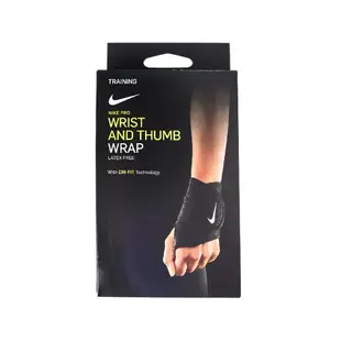 Nike 護腕 Wrist And Thumb Wrap 護具 DRI-FIT 健身 訓練 運動 黑 白 N100067901-0OS