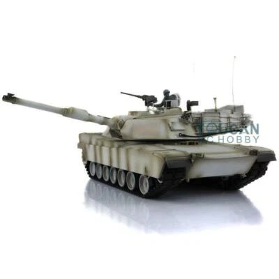 Henglong 1/16 7.0 Metal Abrams RTR RC Tank 3918 W/ 360° Turret Engine Sound