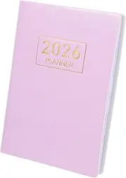 Garneck Compact Portable Weekly Planner Business Planner with Smooth PU Cover Travel Friendly Notepad for Purse Daily Monthly Scheduling Office Supplies