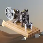 Live Vacuum Engine Model Toy Hot Air Stirling Engine Flame Eater Flame LickerpV