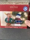Christmas Salt & Pepper Shakers Snowman and Reindeer St Nicholas Square Winter