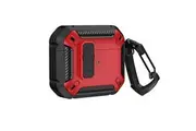 Apple AirPods 1 2 3 Pro 2nd Case Armor Earphone Heavy Duty Shockproof Protective Cover Red