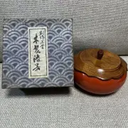 Creative crafts Wooden lacquerware Persimmon Candy container Orange Tableware