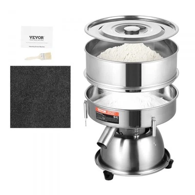 Electric Vibrating Sieve Machine 10 Mesh 60 Mesh Automatic Sifter Shaker