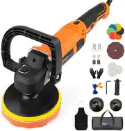 Buffer Polisher,1600W 7 Inch/6 Inch Rotary Buffer Polisher Waxer, 8 Variable Spe