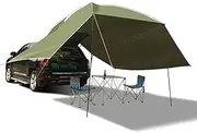 REDCAMP Waterproof Car Awning Sun Shelter, Portable Auto Canopy Camper Trailer Sun Shade for Camping, Outdoor, SUV Beach,Army Green