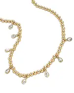 Baublebar Mila Pisa Crystal & Yellow Gold Tone Bead Necklace, 17-20