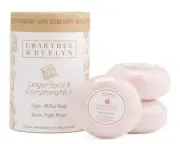 Crabtree & Evelyn Ginger Spice & Everything Nice Triple Milled 3 Bar Soap Round