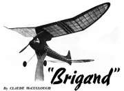 Model Airplane Plans (FF): BRIGAND OT Class C 64" Wingspan by Claude McCullough