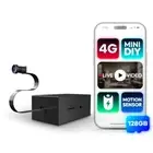 4G Mini DIY Camera Wide Angle LIVE Motion Sensor Portable Home Security 128GB