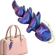 Articulated Dragon - Colorful Animal Keychain | Car Key Hangable Ornaments, Printed Bone Dragon Keychains for Kids Adults