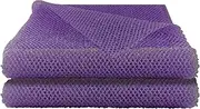 2 Pack African Net Sponge, 12 * 32 Inches Bath Sponge, African Exfoliating Net Long, Wash Cloths, Body Scrubber Net for Skin Smoother (Purple)