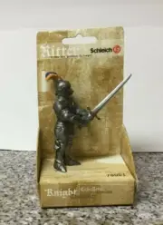SCHLEICH 70001 RITTER BLUE KNIGHT WITH BROAD SWORD FIGURE broadsword 1/18