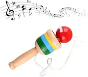 Wood Catch Ball, Safe and Mini Wood Catch Ball Challenging Funny Portable Coordination Training for Traveling