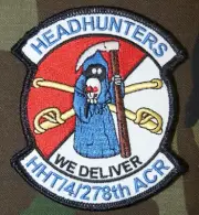 US Army HHT, 4th Sqdn, 278th Armored Cavalry Regiment Color hook/loop Patch