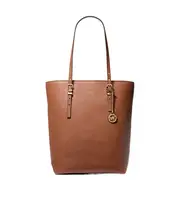 Michael Kors Quinn Large Pebbled Leather Tote Bag One size LUGGAGE
