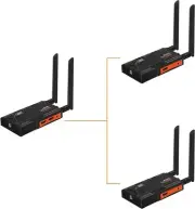 1TX*2RX 5.8Ghz HD Wireless HD Extender Video Transmitter Receiver To Monitor
