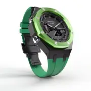 Green Casioak Mod Custom Casio G-Shock GA-2100 Custom Metal Watch GA2100