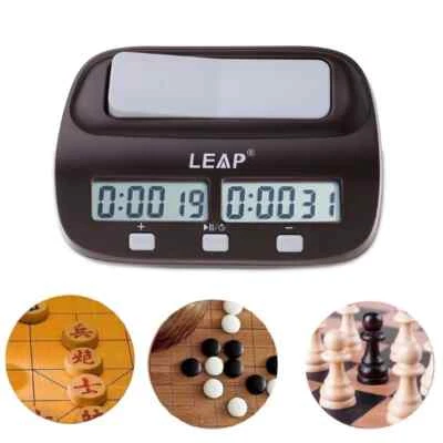 Professional Digital Chess Clock, Compact Stopwatch Board Clock with Competition