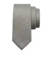Salvatore Ferragamo Logo Embroidered Tie One size Black/White