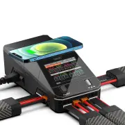ToolkitRC Q6AC AC 400W DC 1000W 15A*4 Battery Charger Support Wireless Charging for 1-6S LiPo LiHV LiFe Lion LTO 1-16S N