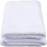 Alsco Pearl Executive Collection 100% Cotton Bath Towel 500gsm, 75 x 155cm - 16 Pack, White