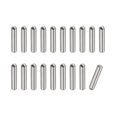 2.8x8mm Dowel Pins, 50pcs Round Head Flat Chamfered End Dowel Pin
