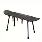NNETM Black Skateboard Shape Courtyard Camping Table - Foldable & Lightweight
