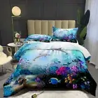 Bodhi Full Boy Bed Set,Dolphin Comforter Set Full Size,Ocean Animal Bedding f...