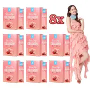 8 Boxes Mana Rose Hip Collagen Reduce Dark Circles Bright Aura Skin Anit-Oxidant