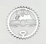 CUSTOM LASER CUT LADY LOWRIDER STYLE 36T BICYCLE SPROCKET ALL SIZE BIKES.