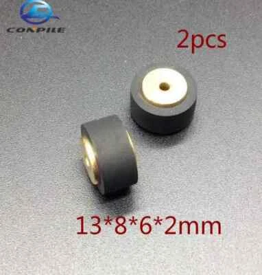 2pcs copper 13*8*6*2mm rpinch roller for cassette deck tape recorder
