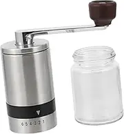 BRIGHTFUFU Manual Bean Grinder Bean Bean Machine Portable Detachable Stainless Steel Handle for Travel Camping