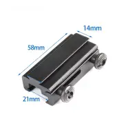 Dovetail Rail Extension 20mm To 11mm Picatinny Weaver Scope Mount Base Adapter